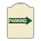Signmission Parking With Right Arrow Heavy-Gauge Aluminum Architectural Sign, 24" x 18", TG-1824-24371 A-DES-TG-1824-24371 - alternate 1